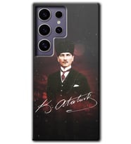 Galaxy S24 Ultra Kılıf HD Desen Baskılı Kılıf - Kemal Atatürk
