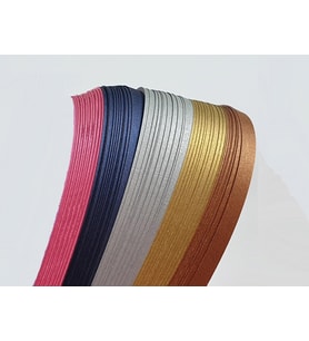 Hayal 3mm 5 Renk Sedef serisi Renkli Quilling Kağıdı - 250'li sedefli karışık