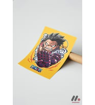 One Piece Luffy Gear 4 Poster, Çerçevesiz Yüksek Kalite Duvar Afişi - Anime Severlere