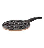 Serenk Fun Cooking Gülen Yüz Alüminyum Döküm Granit Kaplama Pankek Tava 26 cm Sarı (Karışık)
