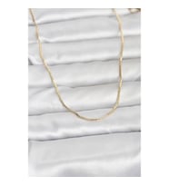 Mey İthalat® CM 14K Gold Renk İnce Kare Zincirli Model 60 cm Kadın Kolye