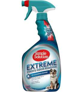 Solution Köpekler için Extreme 3 Kat Etkili Leke ve Koku Giderici Ev ve Araç Halı Döşeme Kumaş İçin Ağır Leke ve Koku Kontrolü 945 ml