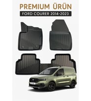 Ford Courier 2014-2023 3D Havuzlu Oto Paspas Premium