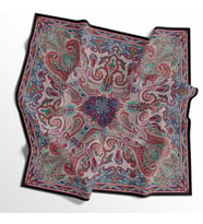 Soft Pamuk Eşarp - 05406 (Siyah-Bordo)