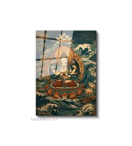 Dikey Cam Tablo Salon Duvar Tablosu Dikey Cam Hindistan Buddha Yeni Ev Hediyesi Ofis Tablosu