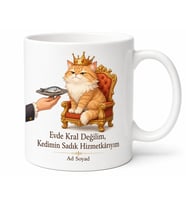 Evlatlık Kedisine Köle Olanlara Miyav Majesteleri Hizmetkar Kupa Bardak Hediye