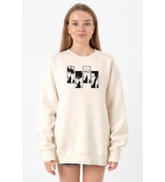 My Hero Academi Anime Class 1A Boys Ekru Kadın 2ip Sweatshirt