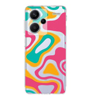PrintiFy Xiaomi Redmi Note 13 Pro Plus Uyumlu Kamera Korumalı Renkli Desen Tasarımlı Kılıf