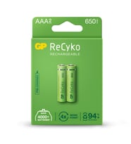 Gp Recyko Şarjlı Pil Aaa İnce 650Mah (2 Adet)
