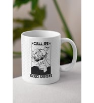 Gojo Sensei  Anime Baskılı Beyaz Porselen Kupa Bardak