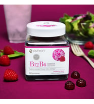 B6 & Vitamin B12 - Offers Brain Health, Energy & Immunity Support* - Gluten Free - 60 Vege