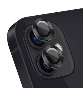 Microsonic Apple iPhone 12 Mini Tekli Kamera Lens Koruma Camı Siyah