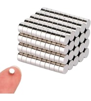 Magnet 100 Adet - Yuvarlak Neodyum Mıknatıs, 5X1,5 Mm, Güçlü Magnet, N35 Kalite