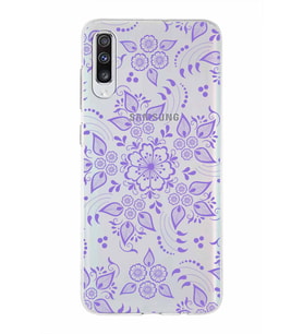 Samsung Galaxy A70s   Kapak Nostalji Desen Tasarımlı Şeffaf Silikon Kılıf