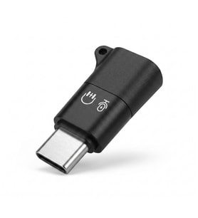 Type-C Kulaklık Mikrofon Ses Adaptörü Siyah HDX1085