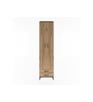 Hyperion Dolap 6 Raflı 2 Çekmeceli 2 Kapaklı 60x44x243 Antrasit-Çam