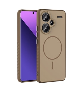 Xiaomi Redmi Note 13 Pro Plus 5G Uyumlu Kılıf M-safe Şarj Özellikli Zore Tea Kapak