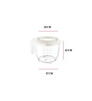 2200 Ml Mikser Kabı Beyaz & Ölçü Kabı & Saklama Kabı