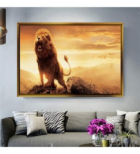 Altın Çerçeveli dekoratif tablo l774 (Gold)