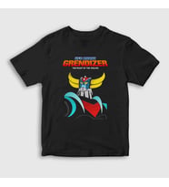 Presmono Unisex Çocuk Siyah Poster Ufo Robot Grendizer Goldorak T-Shirt 471859tt