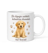 Köpek Severlere Özel Baskılı Kupa Bardak Hediye Porselen Mug