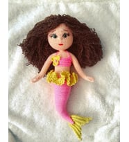 Deniz Kızı Bebek Amigurumi Organik Oyuncak
