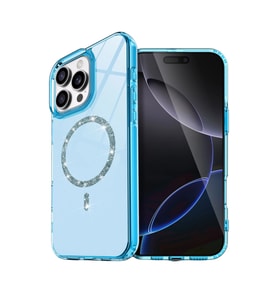 İphone 15 Pro Max Live Diamond Magsafe Kapak - Mavi
