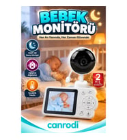2.8 İnç Ekranlı Bebek Monitörü – Gece Görüşü, Ağlama Algılama ve Sıcaklık Takibi