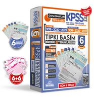 2024 KPSS Ön Lisans -Ortaöğretim 6lı Çıkmış Soru Tıpkı Basım Türkiye Geneli D. Ç
