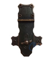 pilelistore Dekoratif Anahtarlı Sandık Askısı - 40x65mm, Oksit, 100 Adet