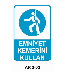 İŞ GÜVENLİĞİ UYARI LEVHASI 1 ADET PVC 21 X 29CM