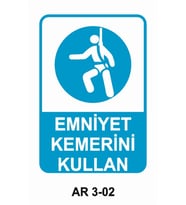 İŞ GÜVENLİĞİ UYARI LEVHASI 1 ADET PVC 21 X 29CM