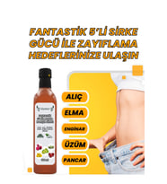 Güzeldost Doğal Karışık 5’li Sirke - Sağlıklı Beslenme Ve Kilo Kontrolüne Destek - El Yapımı Doğal Sirke