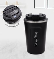 Kişiye Özel Siyah Dereceli 350 ML Çelik Termos