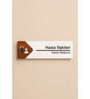 Lucena Hasta İlişkileri Ofis Oda Kapı İsimliği Yönlendirme Tabelası Levhası Kişiselleştirilebilir