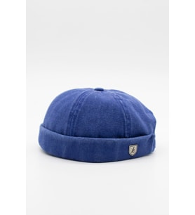 Vintage Retro Mavi Eskitme Pamuk Cap Docker Şapka