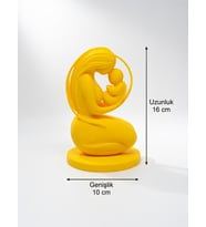 MYCRAFT3D Modern Anne & Bebek Biblo – Minimal Tasarım Dekoratif Obje Hediyelik Anneler Günü Hediyesi