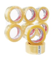 Vege 45x100 mt. Koli Bandı Şeffaf 6'lı Paket (FİL) ÜCRETSİZ KARGO