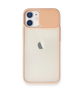 Apple İphone 11 Kılıf Palm Buzlu Kamera Sürgülü Silikon - Pembe