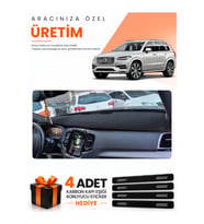 VOLVO XC-90 (2015-2024) Uyumlu Torpido Koruma Örtüsü Oto Kılıfı - Siyah