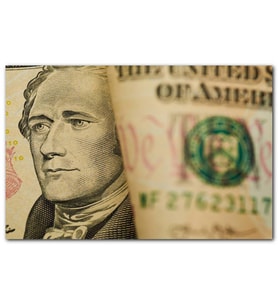 Cakatablo Benjamin Franklin Dolar Detay MDF Tablo