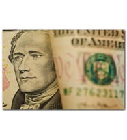 Cakatablo Benjamin Franklin Dolar Detay MDF Tablo