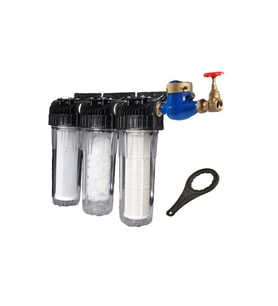 Daire Giriş Filtresi 3 Lü Tam Set 3/4" (Krem)