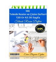 MK Teknik Resim Defter 120 Gr A3 30 Sayfa