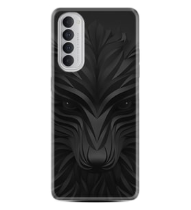 Oppo Reno 4 Pro Kılıf Resimli Desenli Baskılı Silikon Kılıf Black Fox 1325