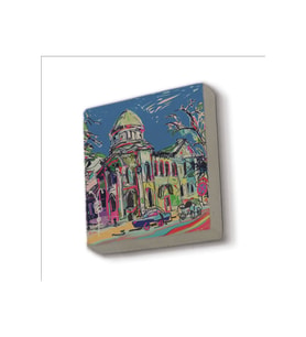 Ukrayna Görseli Baskılı Taş Magnet 5X5