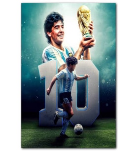 Cakatablo Diego Maradona 1986 Dünya Kupası MDF Tablo