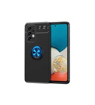 Samsung Galaxy A53 5G Uyumlu Kılıf Zore Ravel Silikon Kapak (Siyah-Mavi)