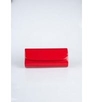 By EDUU Kadın Zincirli Portföy & Clutch Rugan Omuz Abiye Çanta (Kırmızı)