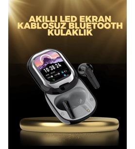Kişiselleştirilebilir LED Ekranlı Bluetooth Kulaklık – Oyun & Müzik Modlu